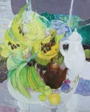 Denise Bourdouxhe, Nature Morte Aux Melons, Oil on canvas