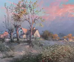 William A. Brigl, Quiet Evening, Oil on canvas