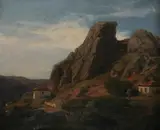 Cornelius Gurlitt, Alpine Landscape, Oil on canvas