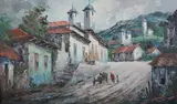 Pablo Matania, Vila Rica Do Ouro Preto, Oil on canvas