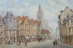 Pierre Le Boeuff, Vannes, Oil on canvas