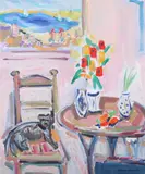 Beverly Erschell, Rose Parlor, Oil on canvas