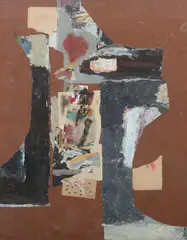 Jacques Doucet, Abstract, Mixed media collage
