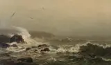 James Craig Nicoll, Rocky Coast, Oil on canvas