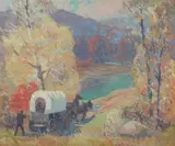 Carl Rudolph Krafft, Across Country, Oil on canvas