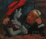 Robert Phillip, Happy Hour, Oil on board