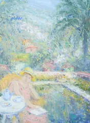 In the Garden by Duane Alt, Oil on canvas, offered Nov 2010