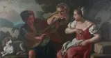 Bolognese School, THE LUTE PLAYER, possibly of the Studio of Pier Francesco Mola (1612-1666), Oil on canvas