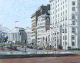 David Williams, The Treasury Building, Oil on canvas