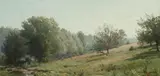 William Trost Richards, Spring Landscape, Oil on canvas