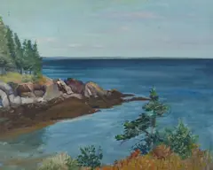 Arthur H. Lindberg, Owl'S Head, Oil on canvas