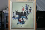 Manuel Monedero, The Donkey Ride, OIl on canvas.