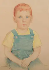 Caroline van Hook Bean, Portrait of a Boy, Pastel