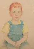 Caroline van Hook Bean, Portrait of a Boy, Pastel