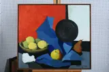 Marie-Madeleine Deckers, Still Life with Fruit, Oil on board