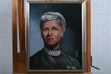 Phyl Wray, Portrait of Woman in Pearls, Oil on canvas