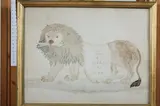 Lion by Willie H. Hartwell and George R. Brown, LION, watercolor, sold Dec 2010