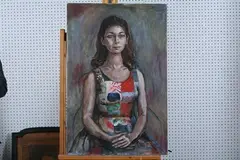 David Maccoby, Seated Woman, Oil on canvas