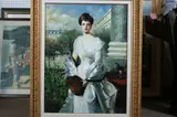 Continental School, PORTRAIT OF LADY IN WHITE, giclee print