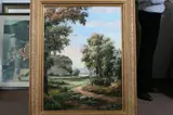 Continental School, RIVERSIDE VALLEY WITH TREES, giclee print