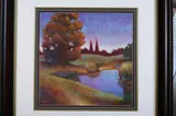 Continental School, POND SIDE, color print