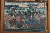 Kuniyoshi Utagawa, GEISHAS, color woodcut