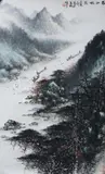 Li Xiongcai, Untitled, RIVERSCAPE, ink and color on paper, signed and sealed