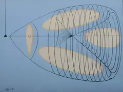Richard Koppe, Fish, Gouache