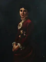 Virgilio Tojetti, Portrait of a Society Lady, Oil on canvas
