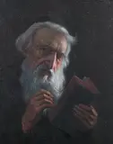 Konstantine Szewczenko, Reading the Talmud, Oil on canvas