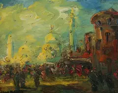 Stephen Koek Koek, Venice, Oil on board