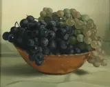 Jacques Blanchard, Bowl of Grapes, Oil on board