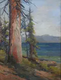 Gordon Coutts, Western Landscape, Oil on canvas