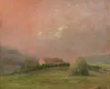 Bruce Crane, Haystack at Twilight