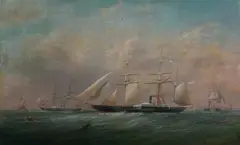H. Sargeant, Off the Coast, Oil on canvas