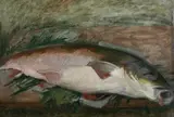 Octave Linet, Catch of the Day, Oil on canvas