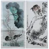 Liang Qi, Untitled, EAGLE, ink and color on paper, signed and sealed