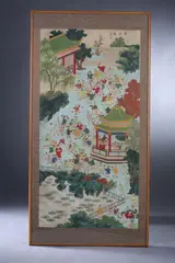 One Hundred Children by Wang Wu, ONE HUNDRED CHILDREN, ink and color on paper, signed and sealed, sold Apr 2011