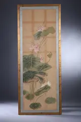 Jiang Tingxi, Lotus Blossoms and Birds, LOTUS BLOSSOMS AND BIRDS, ink and color on paper, signed