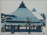 Minagawa Taizo, UNTITLED, three color woodcut prints, all stamped, UNTITLED, three color woodcut prints, all stamped - All