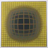 Untitled by Victor Vasarely, Color screen print, sold Apr 2011