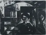 Calvin W. Burnett, The Black Box, Lithograph