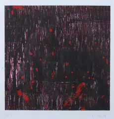 Untitled by Pat Steir, Color lithograph, sold Apr 2011