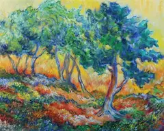 Robert Feuer, Forest'S Edge, Oil on canvas