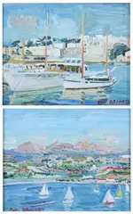 Paul Braudey, LAS PALMAS and L'ESPAGNE BLANCHE: TWO WORKS, each signed, Oil on canvas