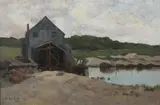 Belle Benedict, The Gray Mill, Oil on canvas