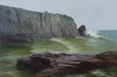 Bald Head Cliff by Eva Ellsworth Dungan, Oil on canvas, offered Apr 2011