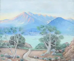 Julia V. Ransom, Coast Range, Oil on canvas