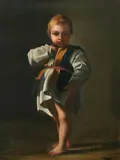 D. Conte, Young Boy in Green and Gold Tunic, Oil on canvas
