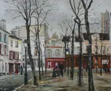 Francis Le Coadic, Place de Tentre, Oil on canvas